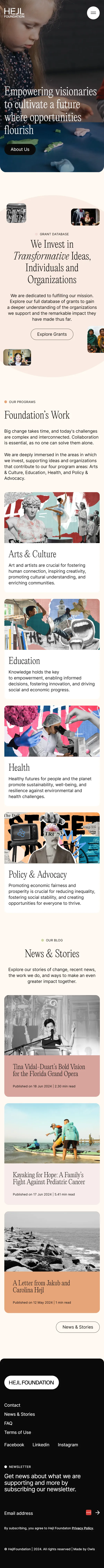 'hejl foundation' www.hejlfoundation.org