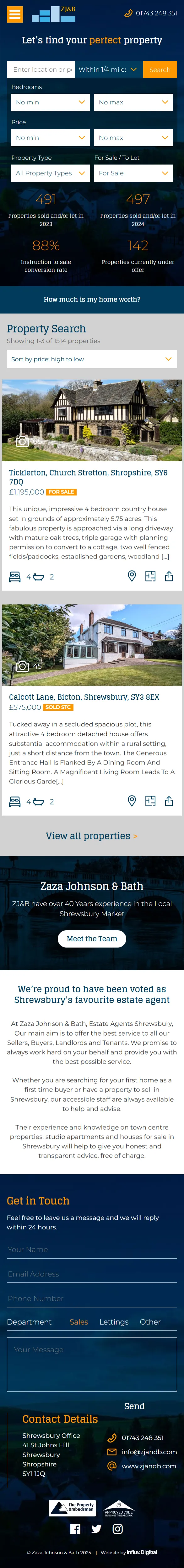 estate agents shrewsbury letting agents shropshire zaza johnson mobile