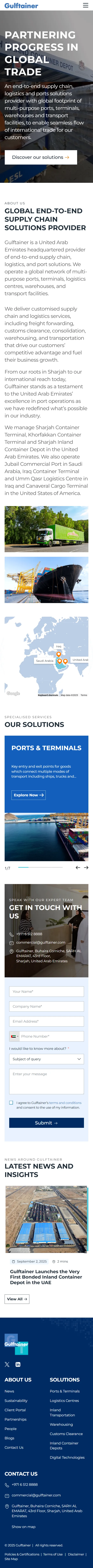 global end to end supply chain solutions provider mobile