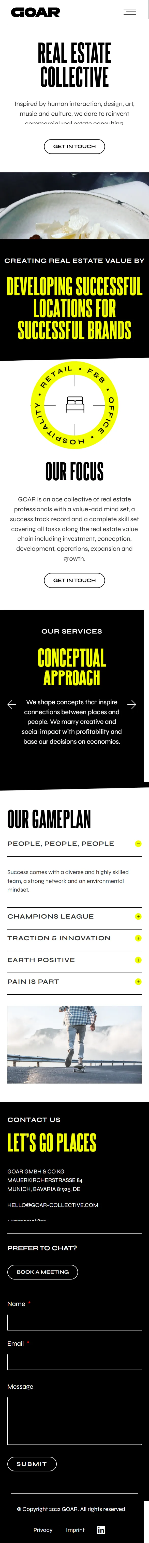 goar real estate innovation hub mobile