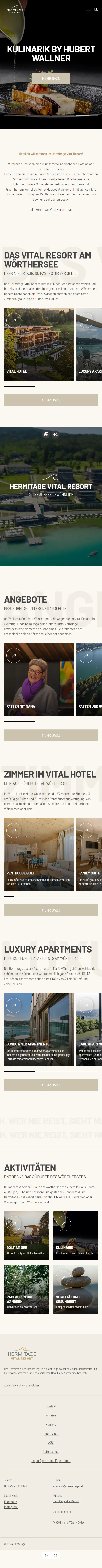 hermitage vital resort am wörthersee – mehr als urlaub mobile