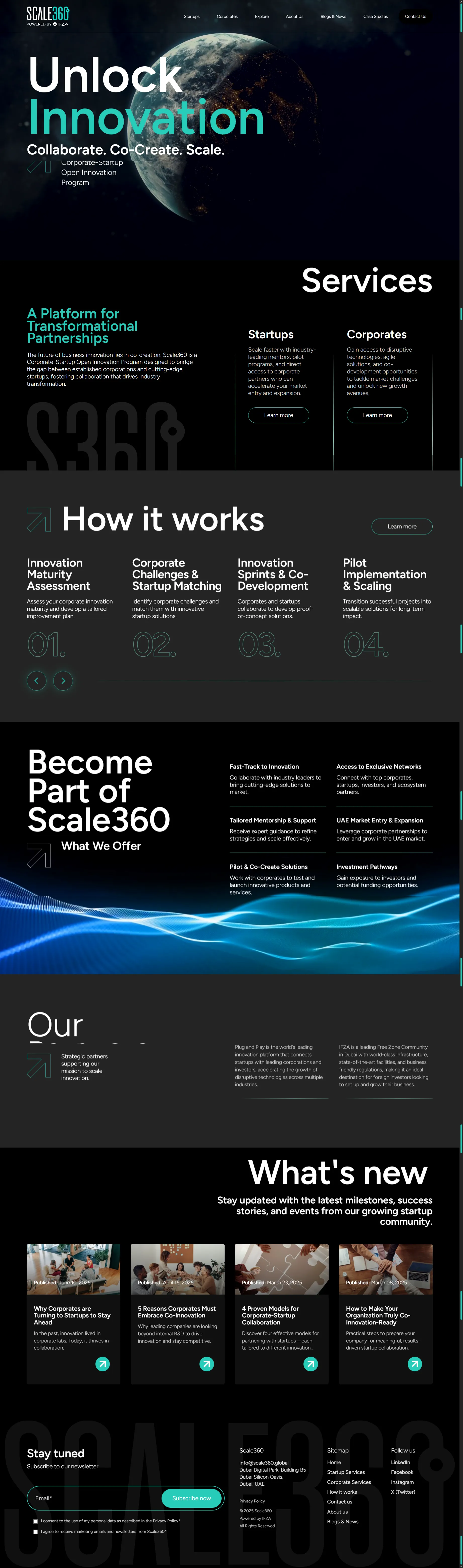 leading startup open innovation program scale360